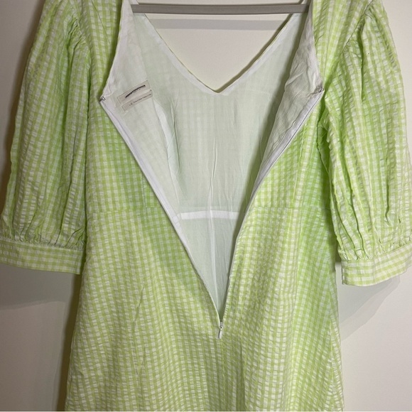 Urban Outfitters Lena Gingham Puff-Sleeve Minidress - Picture 8 of 11